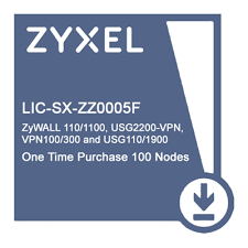 Лицензия ZYXEL LIC-SX-ZZ0005F, Concurrent device upgrade 100 Nodes for USG110/ 210/310/1100/1900, ZyWALL 110/310/1100 and USG2200-VPN