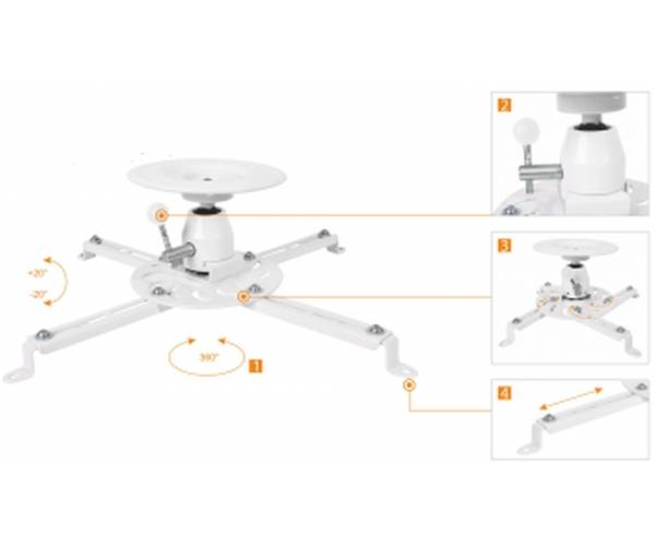 Потолочный кронштейн ScreenMedia PRB-16-04F