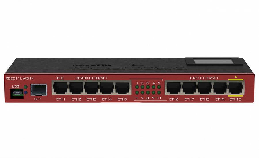 Маршрутизатор MikroTik RB2011UiAS-IN