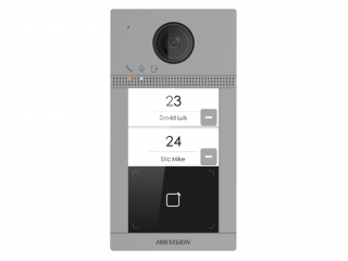 2 Мп IP вызывная панель на двух абонентов с ИК-подсветкой и Wi-Fi Hikvision  DS-KV8213-WME1(B)
