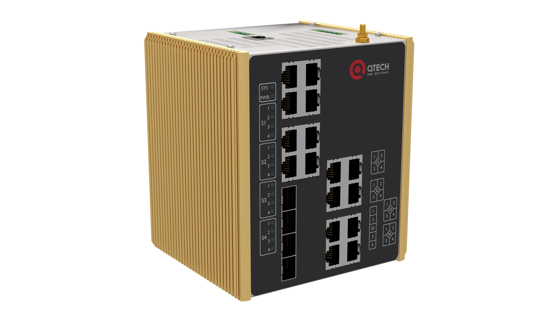 Индустриальный коммутатор Qtech QSW-2130-16T4G-DC