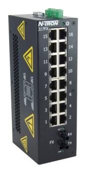 Red Lion 317FXE-ST-15, Промышленный неуправляемый коммутатор Ethernet