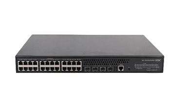 Коммутатор: H3C LS-5024PV3-EI-HPWR-GL Коммутатор Ethernet уровня 2 H3C S5024PV3-EI-HPWR с 24 портами 10/100/1000BASE-T с поддержкой PoE+ (370 Вт от блока питания перем. тока, 740 Вт от блока питания пост. тока) и 4 портами SFP 1000BASE-X, (пер./пост. ток)