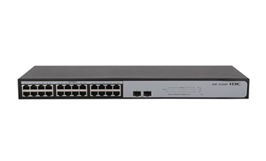 Коммутатор: H3C SMB-S1224F-GL Коммутатор Ethernet H3C S1224F (24 GE, 2 SFP, питание от перем. тока)