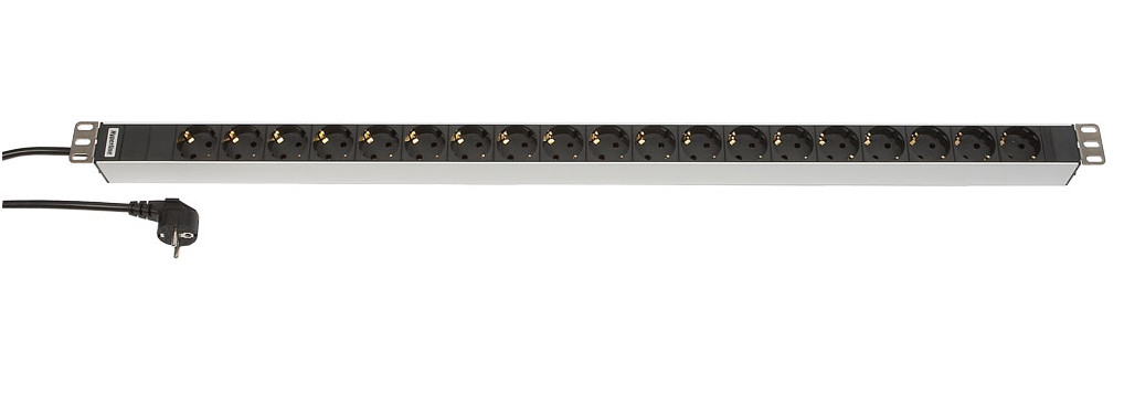 Блок розеток вертикальный 19 Hyperline SHT-19SH-2.5EU