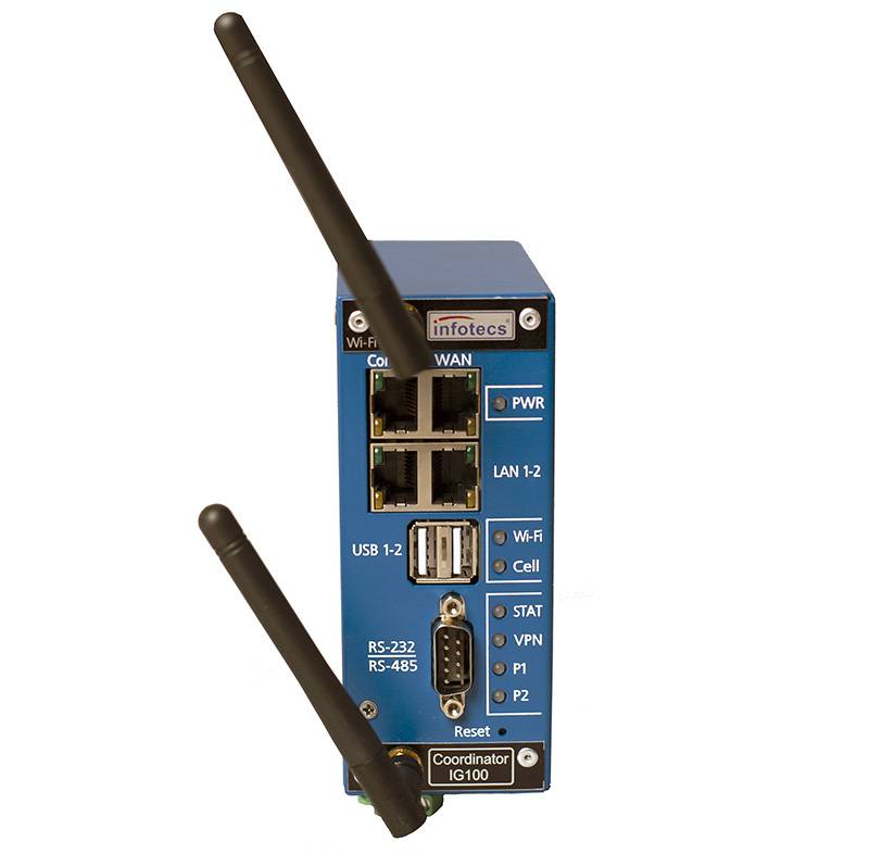 Индустриальный шлюз безопасности ViPNet Coordinator IG100 I1-02