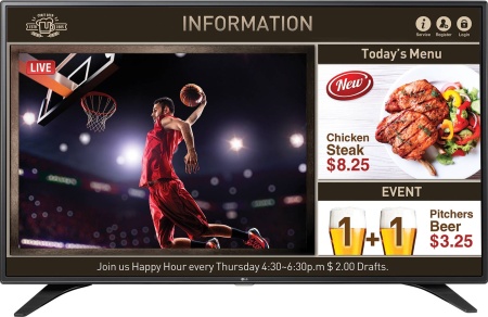 Коммерческий телевизор LG 43LV640S