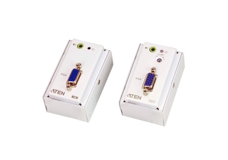 Удлинитель ATEN VGA/аудио по кабелю Cat 5 с монтажной панелью MK (1280 x 1024 @ 150 м)  VE157