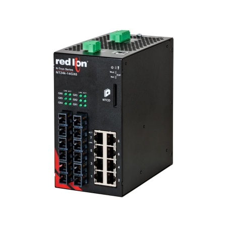 Red Lion NT24K-14GXE6-SC-40, Промышленный управляемый коммутатор Ethernet