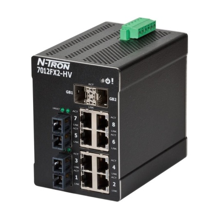 Red Lion 7012FXE2-SC-40-HV, Промышленный управляемый коммутатор Ethernet