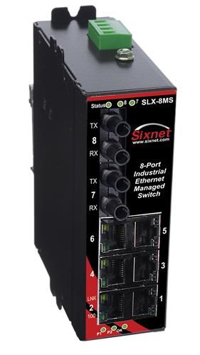 Red Lion SLX-8MS-9STL, Промышленный управляемый коммутатор Ethernet