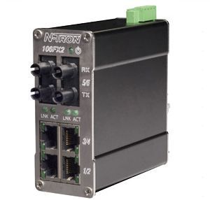 Red Lion 106FXE2-ST-80, Промышленный неуправляемый коммутатор Ethernet