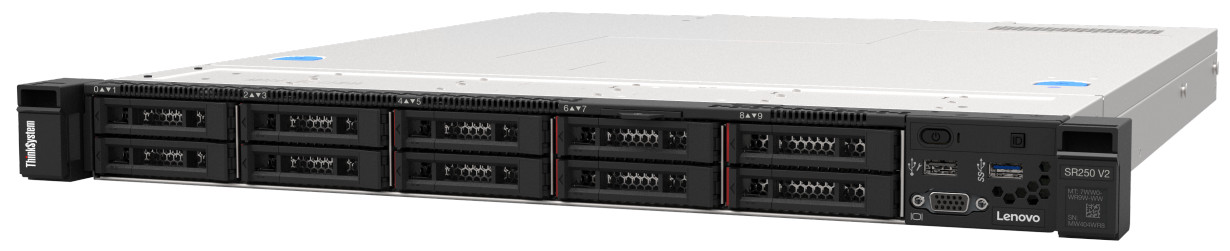 Сервер Lenovo ThinkSystem SR250 V2 (7D7QA01REA). Фиксированная комплектация сервера