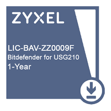 Лицензия ZYXEL LIC-BAV-ZZ0009F, 1 YR Gateway Anti-Virus Bitdefender Signature for USG210 