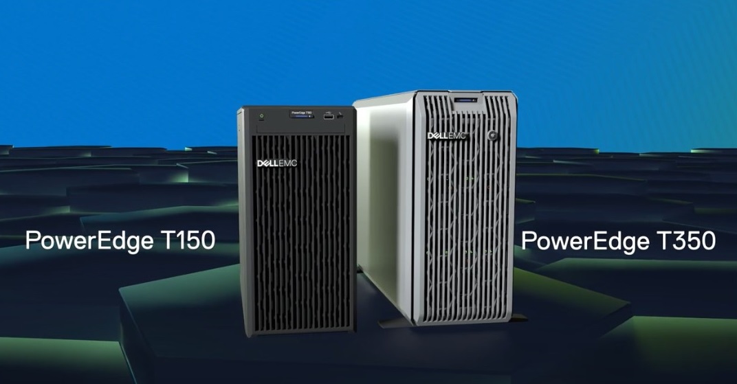Напольные сервера Dell PowerEdge T150 и T350