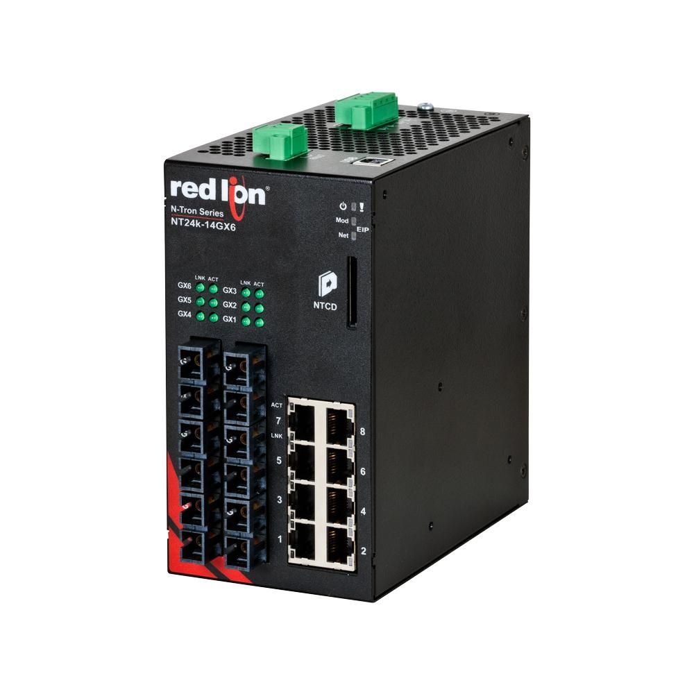 Red Lion NT24K-14GXE6-SC-10, Промышленный управляемый коммутатор Ethernet