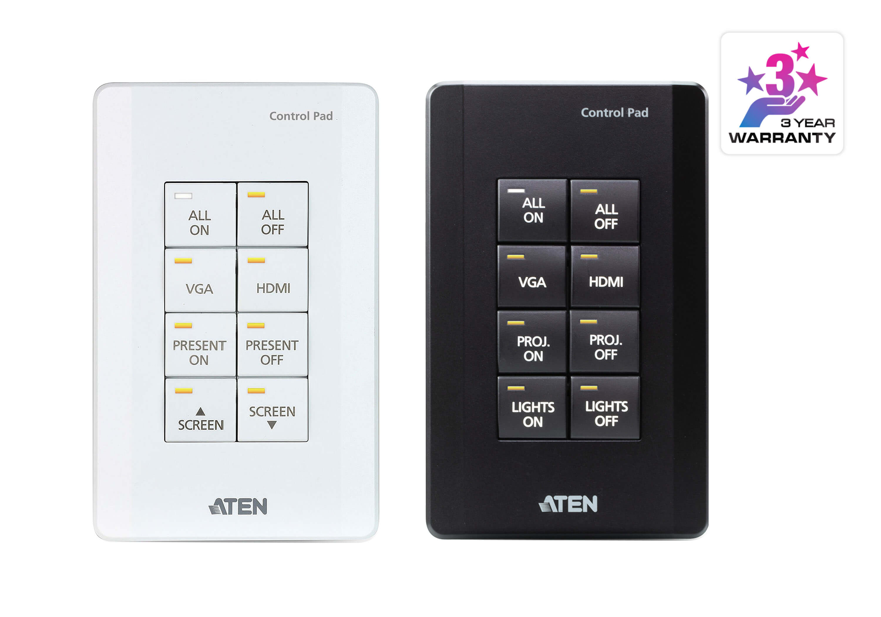 Система управления ATEN – 8-кнопочный контроллер (стандарт US, 1 Gang) VK0100