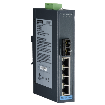 Advantech EKI-2525SI-ST-AE, Industrial Un-Managed Ethernet Switch