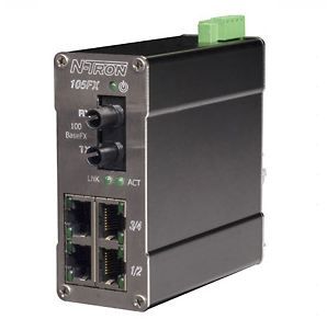 Red Lion 105FXE-ST-80, Промышленный неуправляемый коммутатор Ethernet