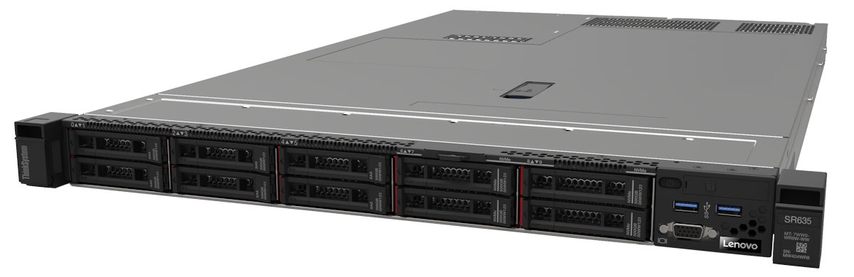 Сервер Lenovo ThinkSystem SR635 (7Y99A02ZEA). Фиксированная комплектация сервера