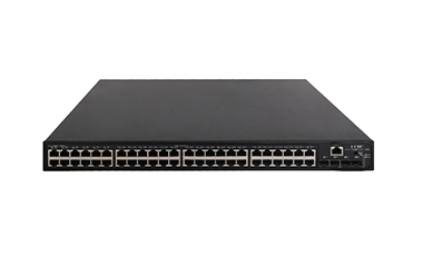 Коммутатор: H3C LS-5048PV3-EI-PWR-GL Коммутатор Ethernet уровня 2 H3C S5048PV3-EI-PWR с 48 портами 10/100/1000BASE-T с поддержкой PoE+ (370 Вт от блока питания перем. тока, 740 Вт от блока питания пост. тока) и 4 портами SFP 1000BASE-X