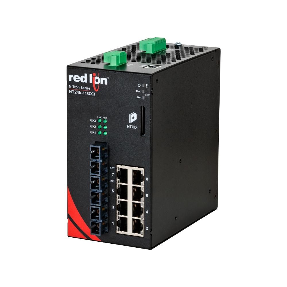 Red Lion NT24K-11GXE3-SC-10, Промышленный управляемый коммутатор Ethernet