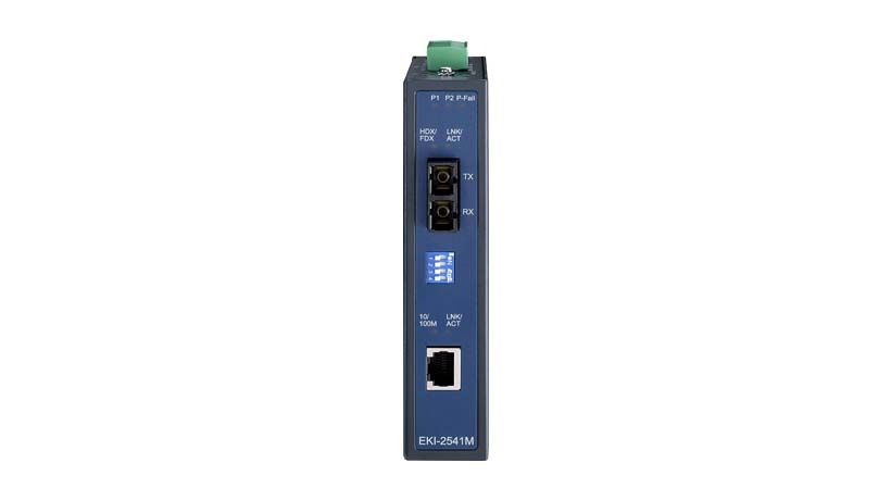 Advantech EKI-2541SI-BE, Industrial Copper to Fiber Media Converter