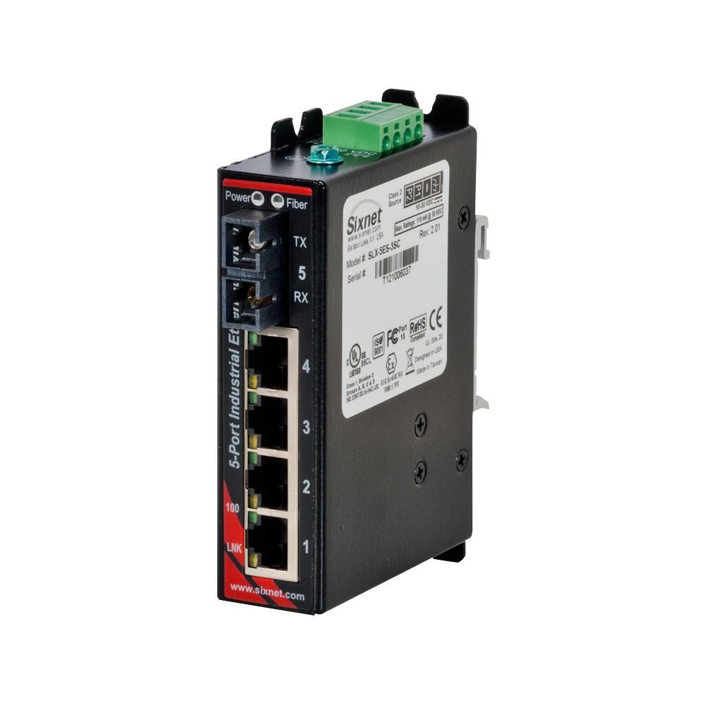 Red Lion SLX-5ES-3SC, Промышленный неуправляемый коммутатор Ethernet
