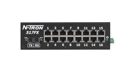 Red Lion 517FXE-N-SC-40, Промышленный неуправляемый коммутатор Ethernet