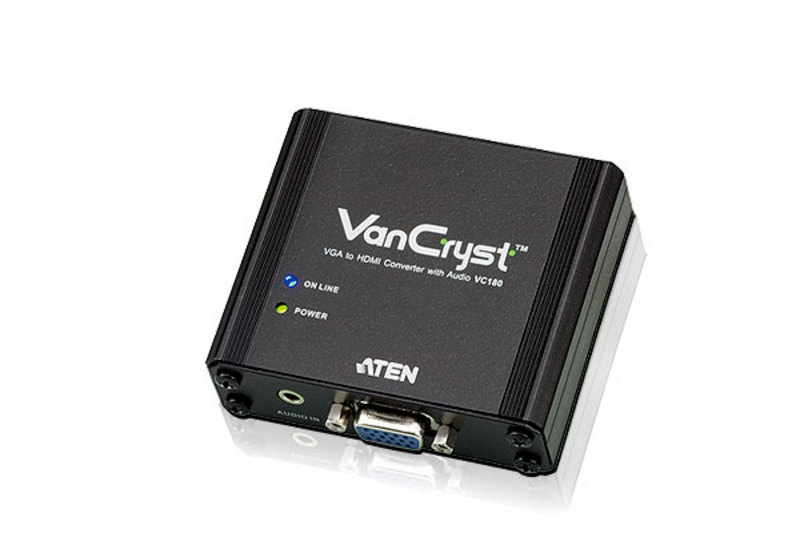 Конвертер VGA-HDMI с поддержкой звука  ATEN VC180