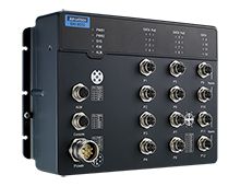 Advantech EKI-9512G-4GMPW-AE, Промышленный PoE коммунтатор