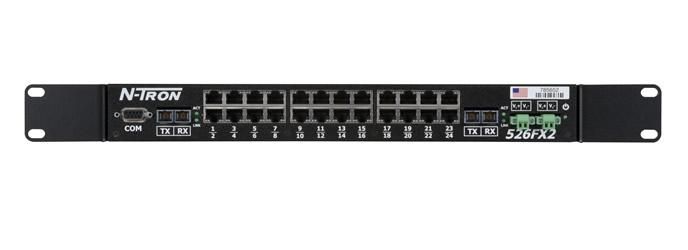 Red Lion 526FXE2-SC-40, Промышленный неуправляемый коммутатор Ethernet