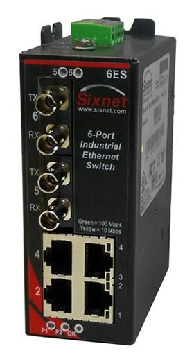 Red Lion SLX-6ES-4ST, Промышленный неуправляемый коммутатор Ethernet