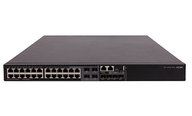 Коммутатор: H3C LS-5130S-28C-PWR-HI-GL Коммутатор Ethernet уровня 2 H3C S5130S-28C-PWR-HI с 24 портами 10/100/1000BASE-T (с поддержкой PoE+), 4 совмещенными портами SFP, 4 портами SFP+ 10G BASE-X и 1 слотом расширения, два слота для блоков питания