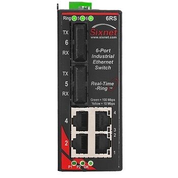 Red Lion SLX-6RS-5SCL-D1, Промышленный неуправляемый коммутатор Ethernet