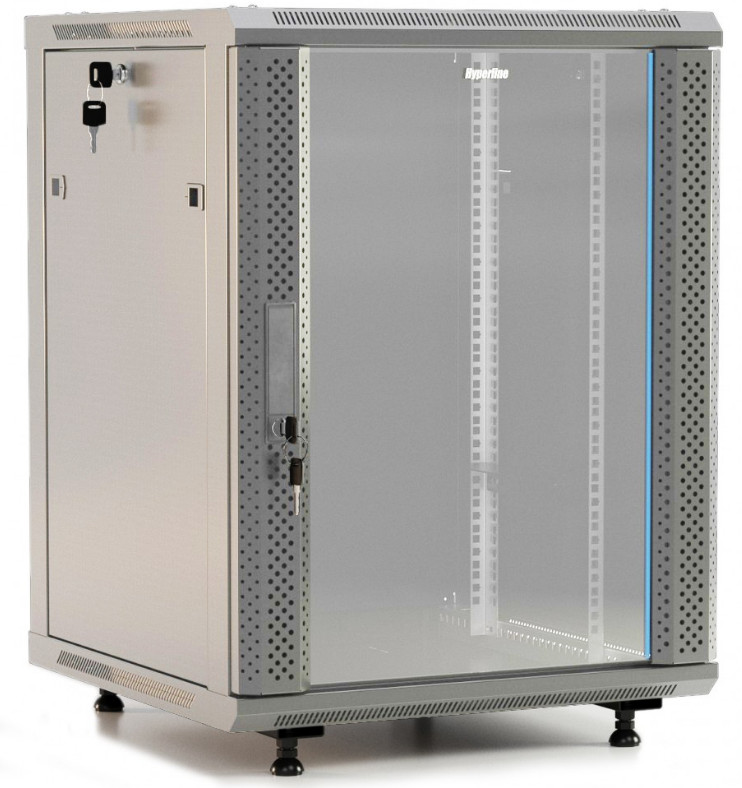 Шкаф настенный Hyperline 19* TWB-FC-2245-GP-RAL7035