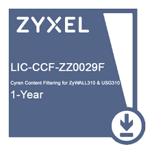 Лицензия ZYXEL LIC-CCF-ZZ0029F, 1YR CF for ZyWALL 310/USG 310