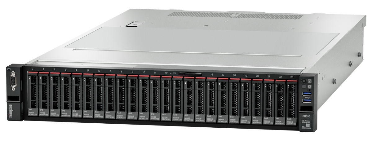 Сервер Lenovo ThinkSystem SR655 (7Z01A056EA). Фиксированная комплектация сервера