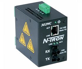 Red Lion 302MCE-SC-40, Промышленный преобразователь меди в волоконную среду