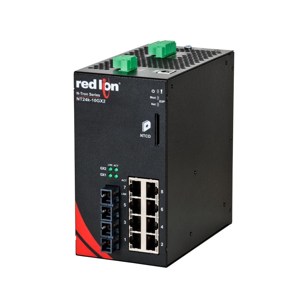 Red Lion NT24K-10GX2-SC, Промышленный управляемый коммутатор Ethernet