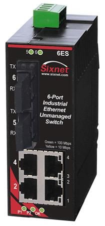 Red Lion SL-6ES-4SC, Промышленный неуправляемый коммутатор Ethernet