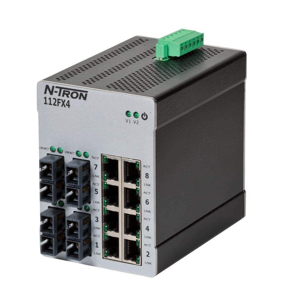 Red Lion 112FXE4-SC-40, Промышленный неуправляемый коммутатор Ethernet