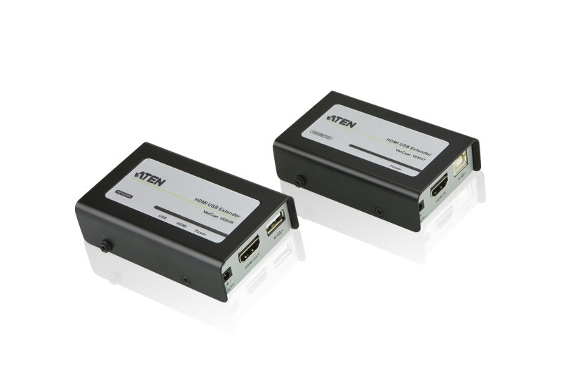 Удлинитель ATEN HDMI и USB по кабелю Cat 5 (1080p@40м)  VE803