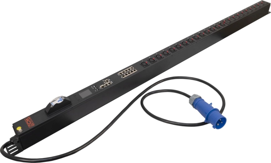 Блок распределения питания Powercom PDU-32AVMS24-14C3-10C9-1P