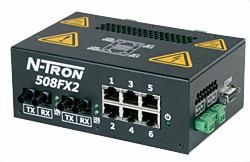 Red Lion 508FXE2-A-ST-80, Промышленный неуправляемый коммутатор Ethernet