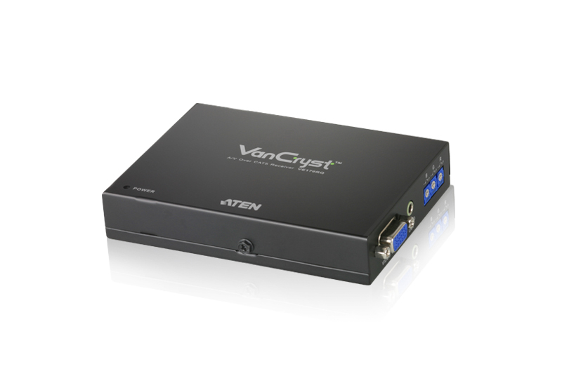 Приемник ATEN VGA и Аудио по кабелю Cat 5 с функцией Deskew (1280х1024@300м)  VE170RQ
