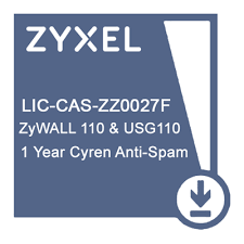 Лицензия ZYXEL LIC-CAS-ZZ0027F, 1 YR Cyren Antispam for ZyWALL110 & USG110