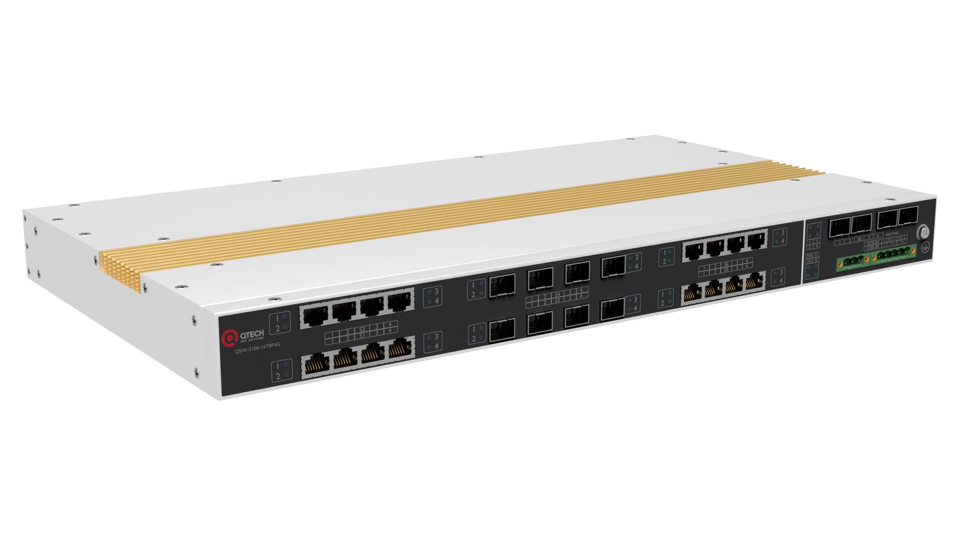 Индустриальный коммутатор Qtech QSW-2100-16T8F4G-AC-DC