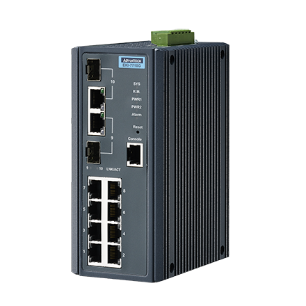 Advantech EKI-7710G-2CPI-AU, Industrial Managed Ethernet Switch