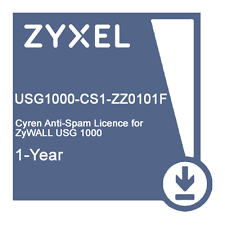 Лицензия ZYXEL USG1000-CS1-ZZ0101F, YR Cyren Anti-Spam for ZyWALL USG1000